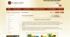 Desktop Screenshot of garlandgoesgreen.org