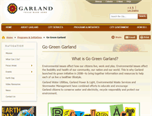 Tablet Screenshot of garlandgoesgreen.org